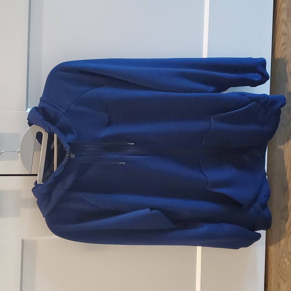 Nike Dri-fit Blue Zip Hooded Sweatshirt